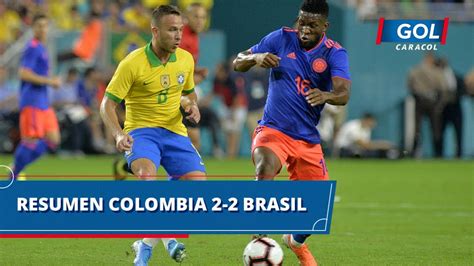 colombia vs brasil cuando
